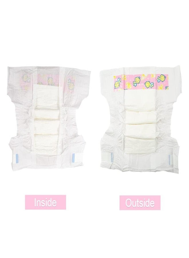 CHAREX Baby Doll Diapers Pack - 30 Pieces Newborn Dolls Diapers Refill, Doll Accessories Fits 18-24 Inch Reborn Dolls for Ages 3+ - Image 5